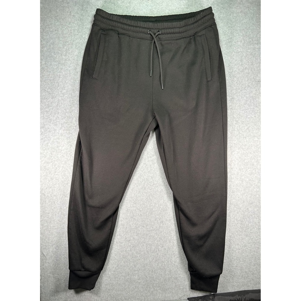 Athletex Performance Apparel Mens XL Black Fleece Lined Jogger Sweatpants VG238J